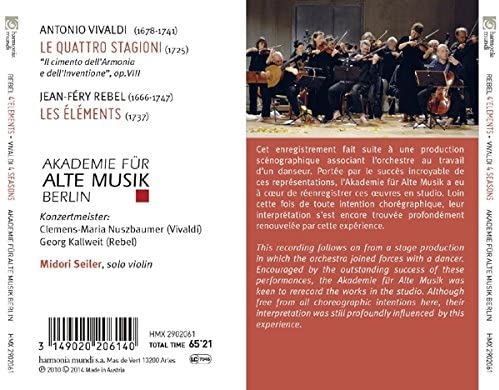 Vivaldi: Le quattro stagioni / Rebel: Les Eléments  - slide-1