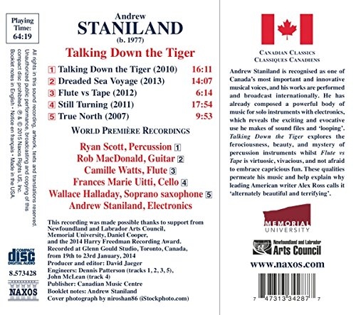 Staniland: Talking Down the Tiger and other works for solo instruments and electronics - slide-1