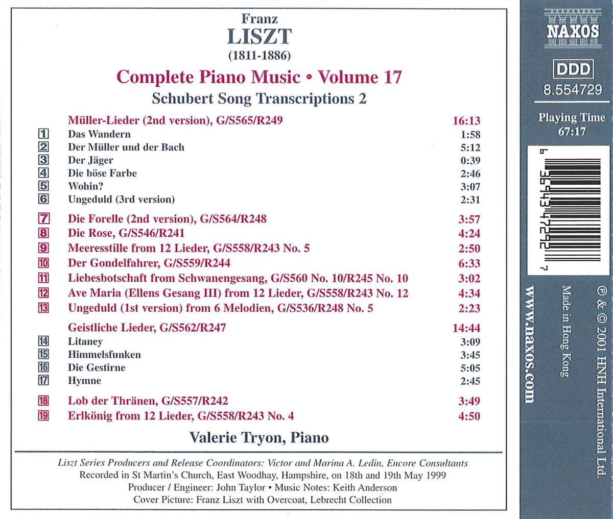 LISZT: Piano Music vol.17 - slide-1