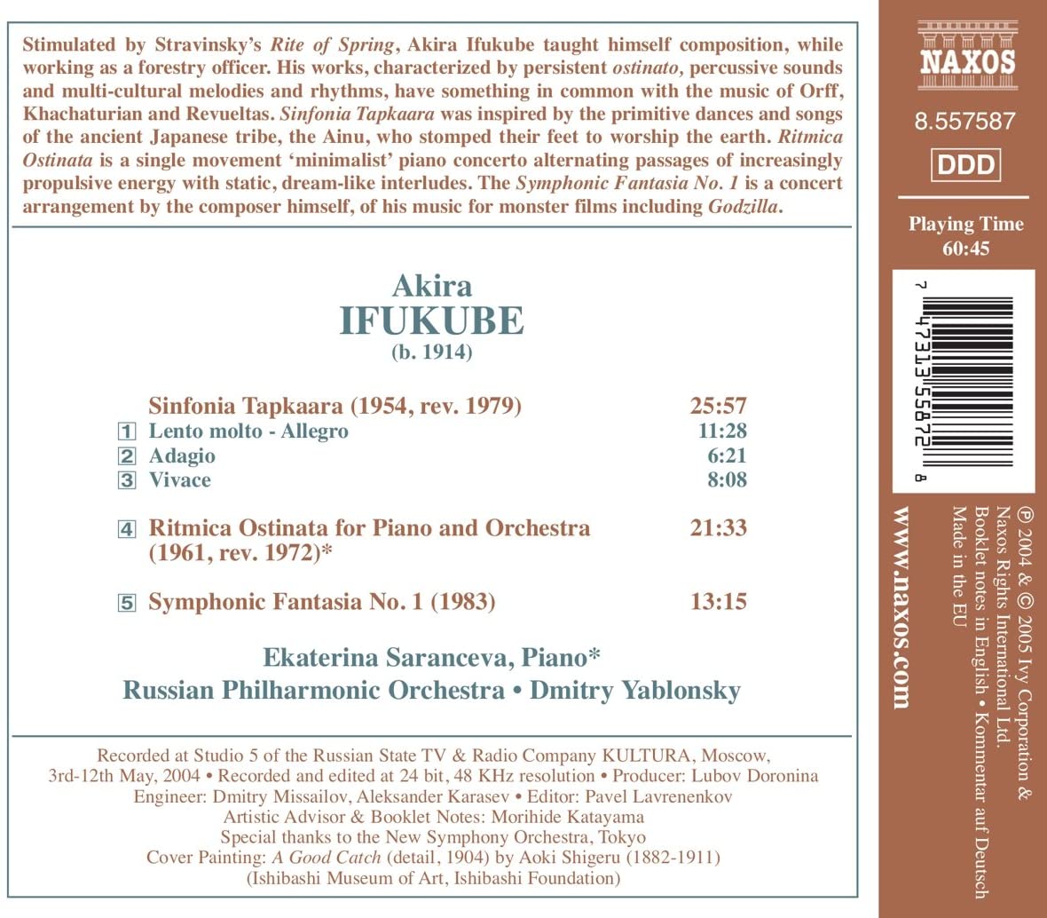 IFUKUBE: Sinfonia Tapkaara; Ritmica Ostinata; Symphonic Fantasia No.1 - slide-1
