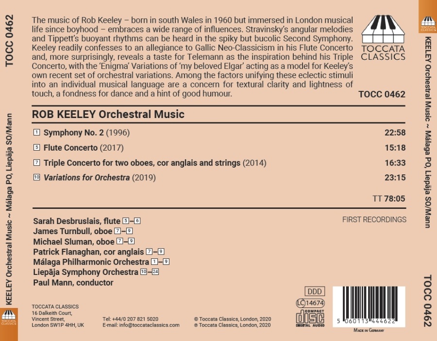 Keeley: Orchestral Music - slide-1