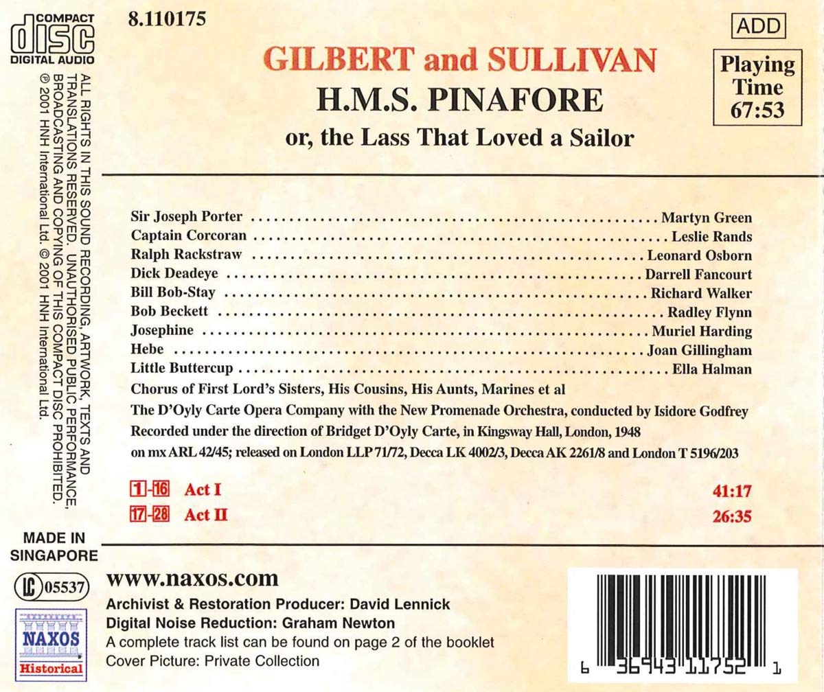 GILBERT & SULLIVAN: H.M.S. Pinafore - slide-1