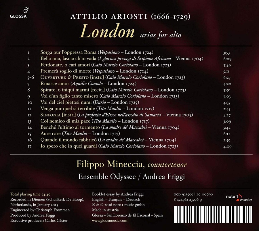 Ariosti: London - Arias for alto - slide-1