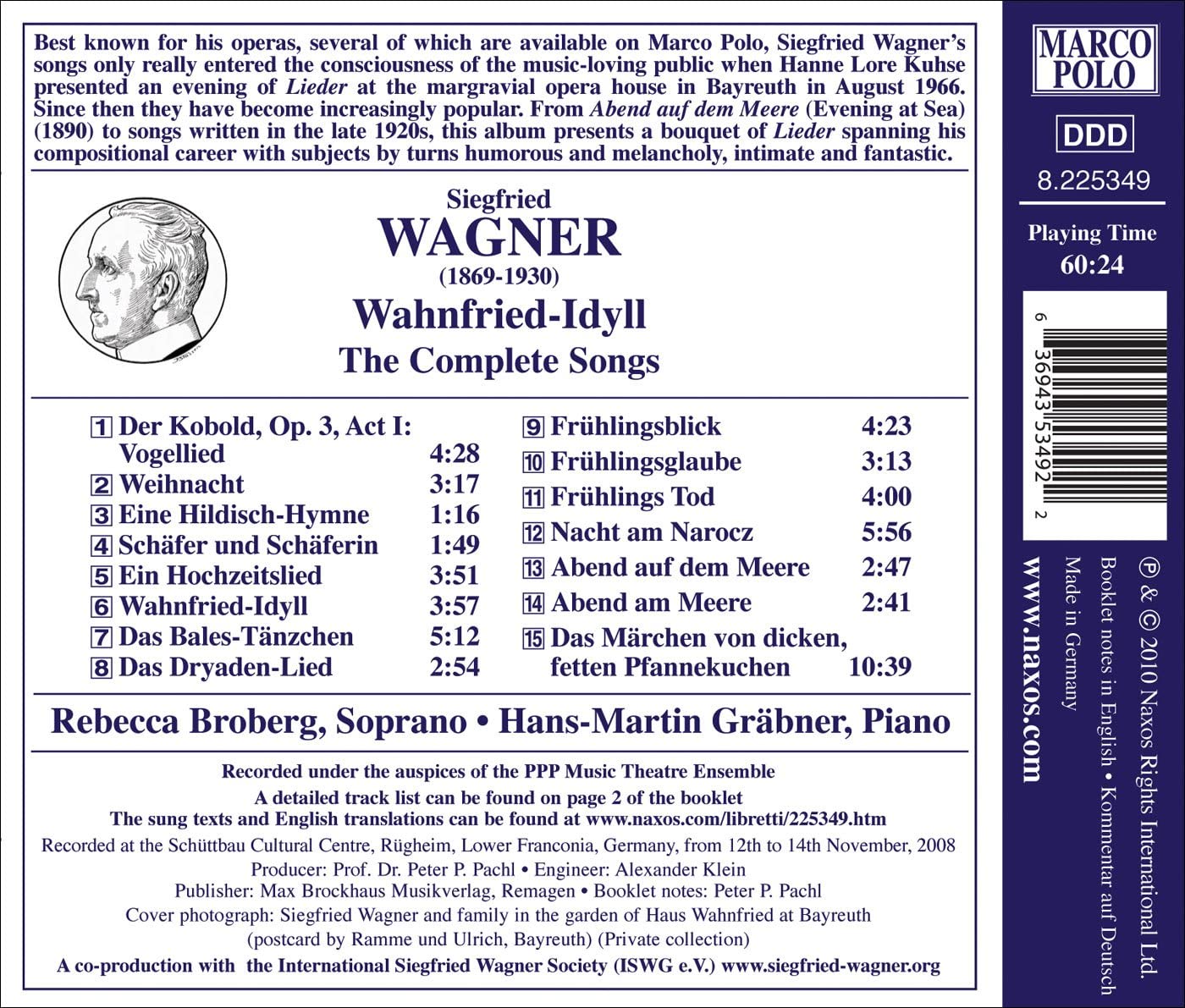 WAGNER Siegfried: Wahnfried-Idyll  - slide-1