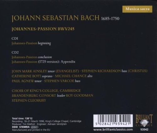 Bach: Johannes-Passion BWV 245 - slide-1