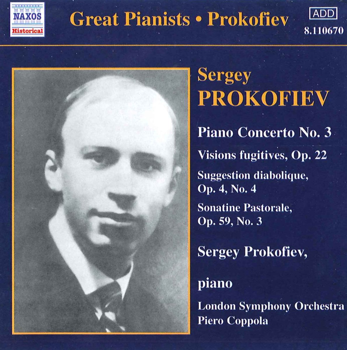 PROKOFIEV: Piano Concerto No. 3, Vision Fugitives