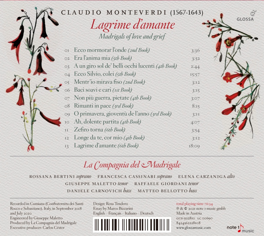 Monteverdi: Lacrime d'amante - madrigals - slide-1