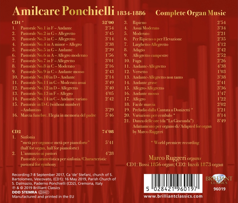 Ponchielli: Complete Organ Music - slide-1