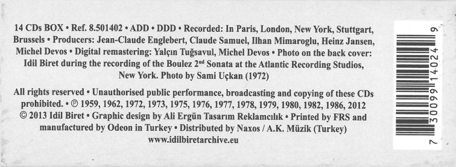 Idil Biret: LP Originals Edition (1959-1986) - Brahms, Prokofiev, Beethoven, Ravel, ... - slide-1