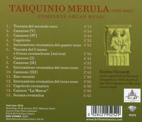 Merula: Complete Organ Music - slide-1