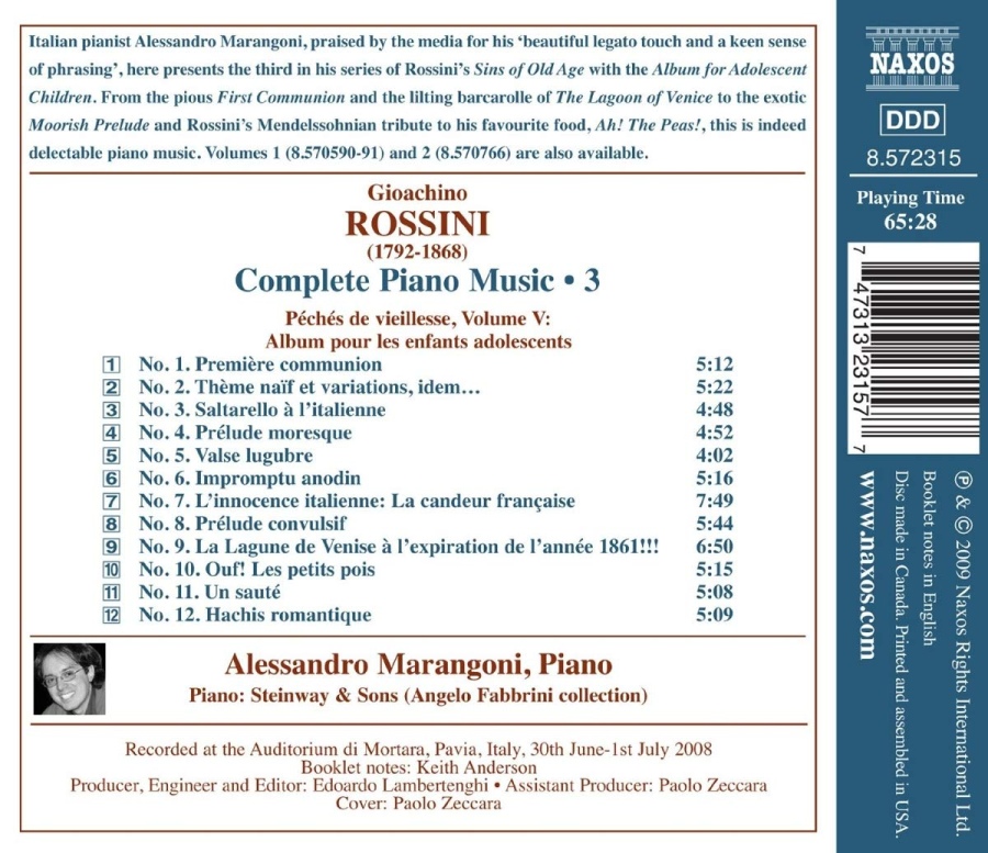 Rossini: Complete Piano Music 3 - slide-1