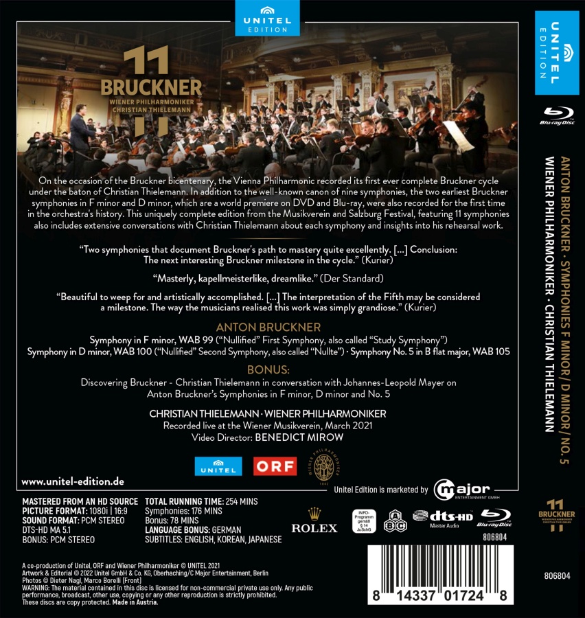 Bruckner: Symphonies F minor; D minor; No. 5 - slide-1