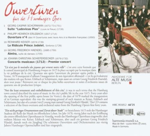 Ouverturen - Music for Hamburg Opera  - slide-1
