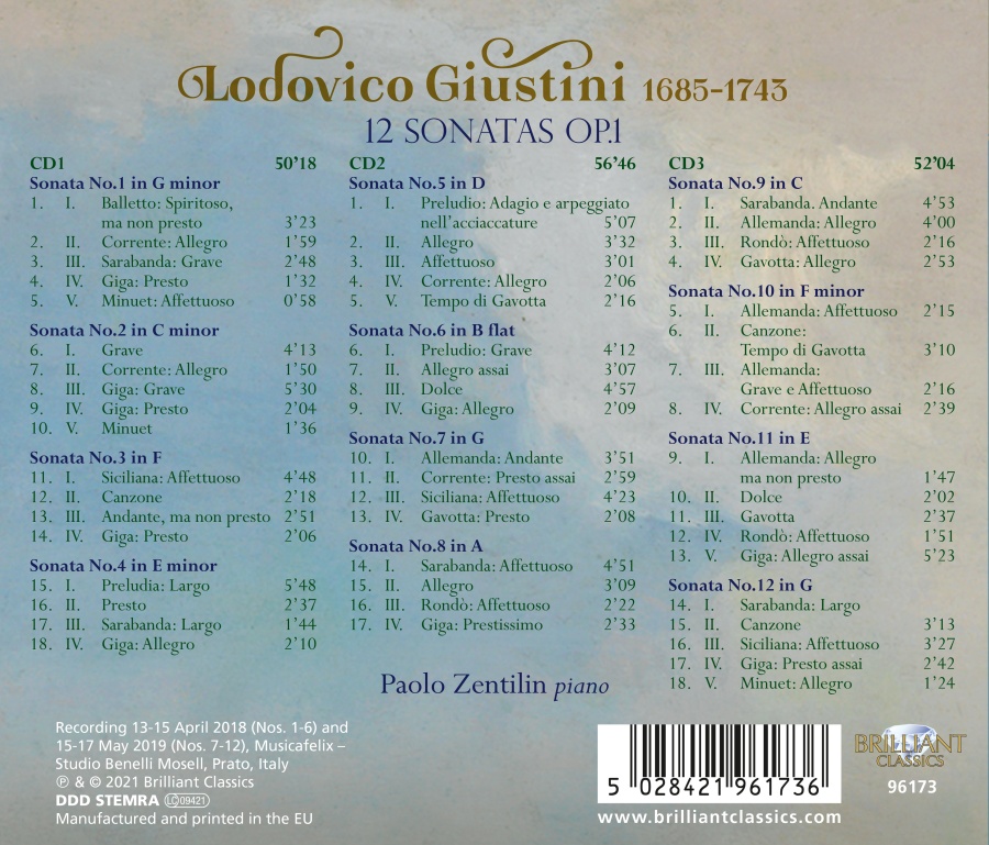 Giustini: 12 Sonatas Op. 1 - slide-1
