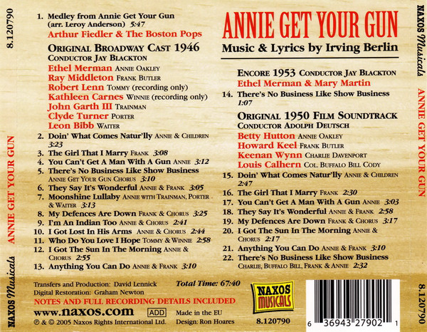 Irving Berlin ‎– Annie Get Your Gun - slide-1