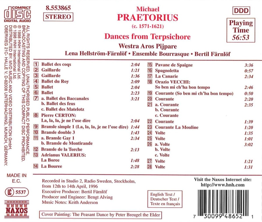 Praetorius: Dances from Terpsichore - slide-1