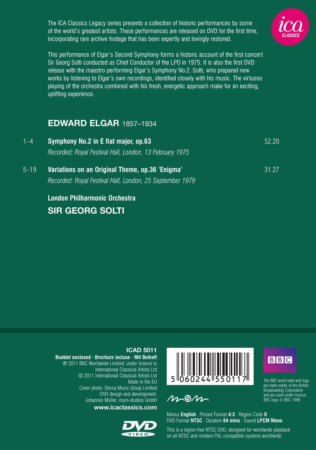 Elgar: Symphony No.2, Enigma Variations - slide-1