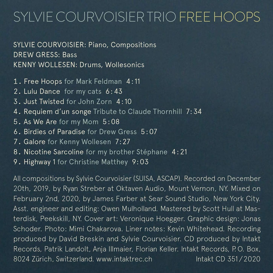 Sylvie Courvoisier Trio: Free Hoops - slide-1