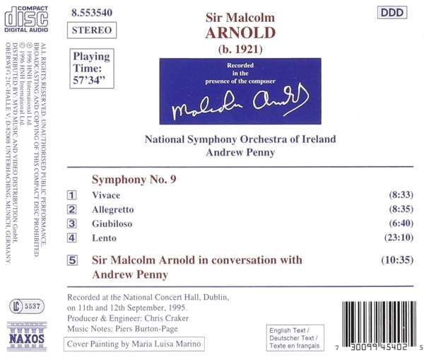 ARNOLD: Symphony no. 9 - slide-1