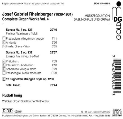 Rheinberger: Complete Organ Works vol. 4 - slide-1