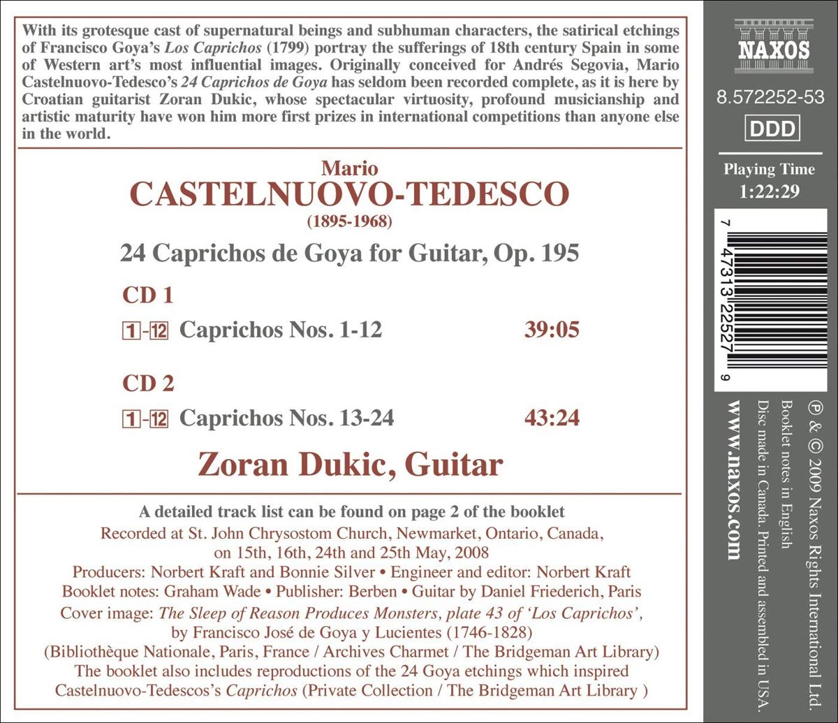 CASTELNUOVO-TEDESCO: 24 caprichos - slide-1