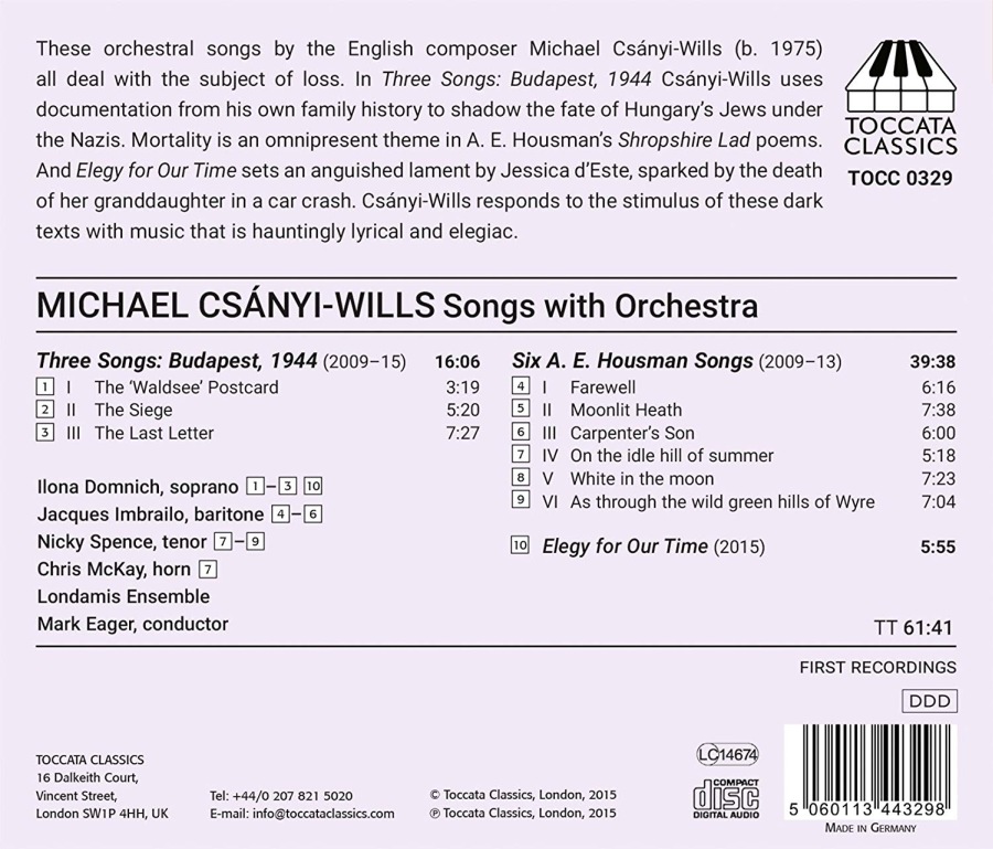 Csanyi-Wills: Songs With Orchestra - slide-1