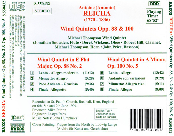 REICHA: Wind Quintets - slide-1