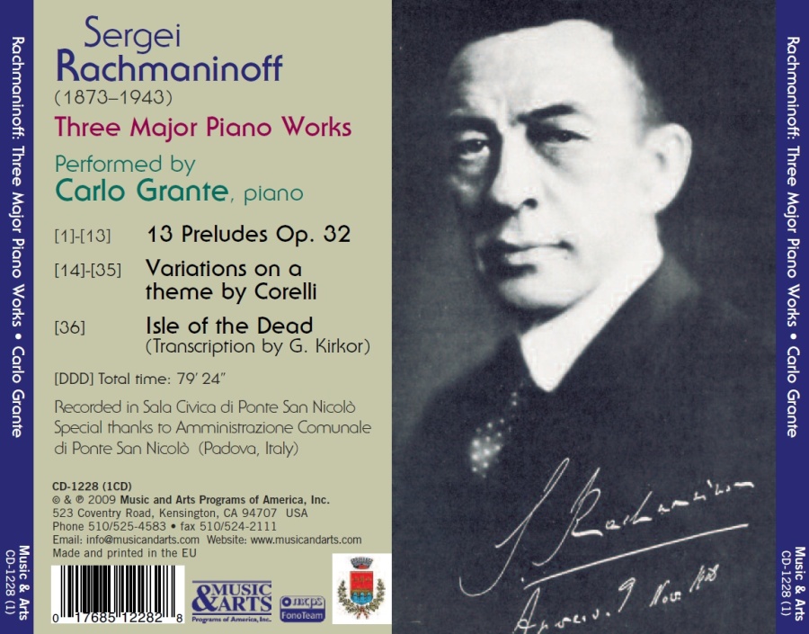Rachmaninov: 13 Preludes; Variations On A Theme of Corelli; Isle of the Dead - slide-1