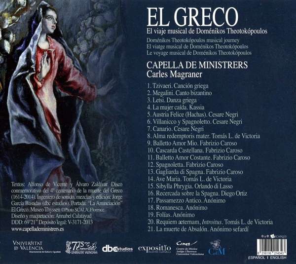El Greco, Doménikos Theotokópoulos - muzyczna podróż (Kreta, Wenecja, Rzym, Toledo) - slide-1