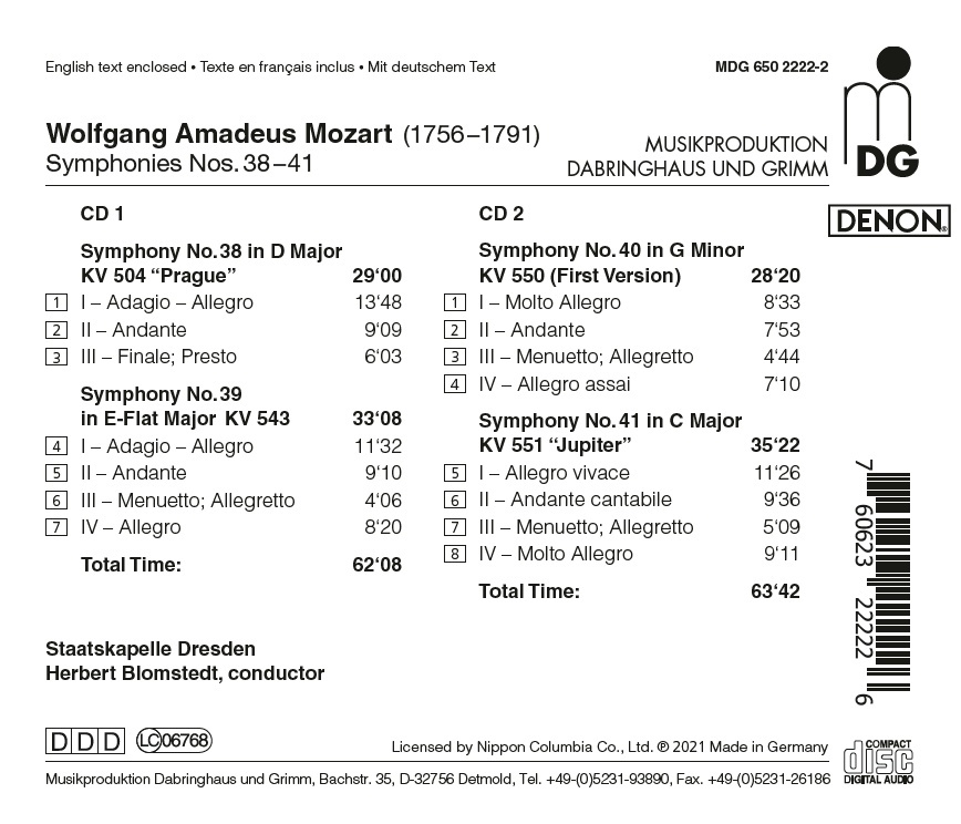 Mozart: Symphonies Nos. 38, 39, 40 & 41 - slide-1