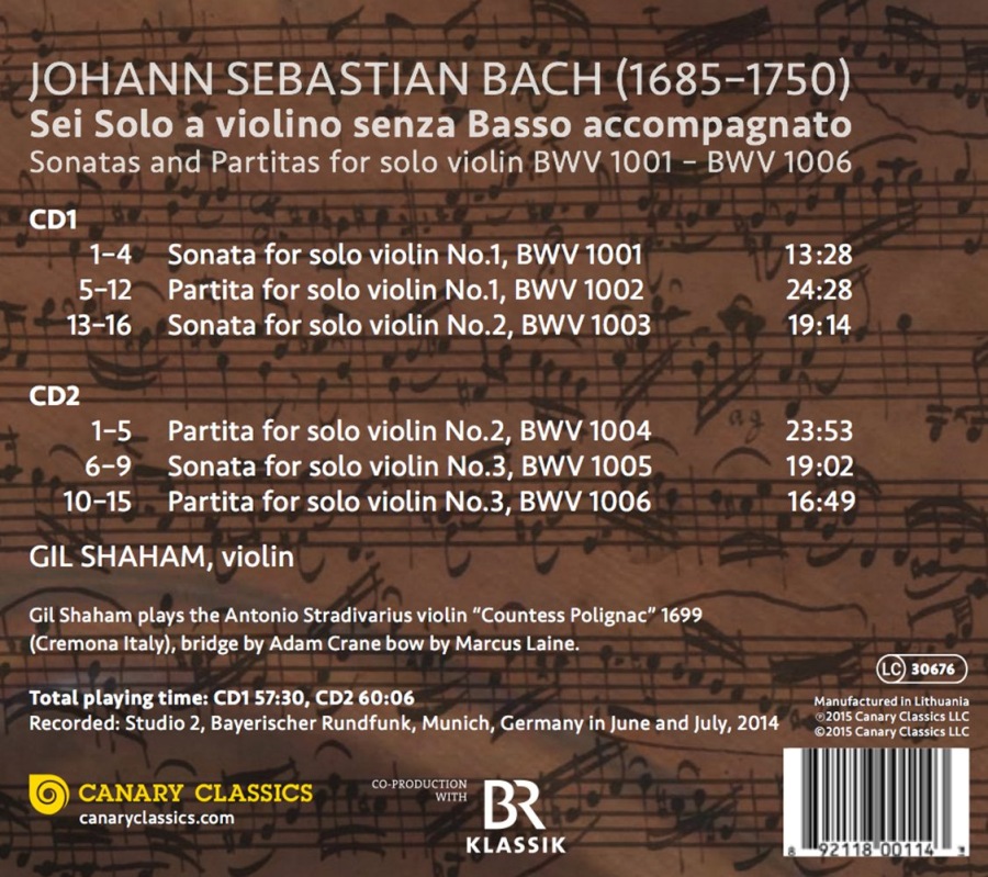 Bach: Sonatas and Partitas - slide-1