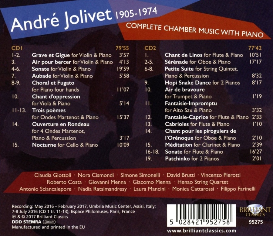 Jolivet: Complete Chamber Music with Piano - slide-1