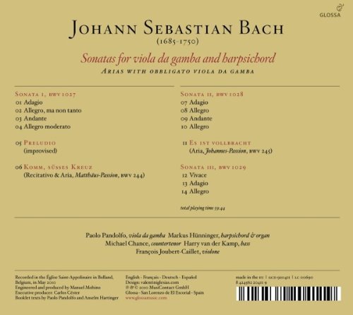 Bach: Sonatas for viola da gamba & harpsichord BWV1027-1029, Arias with obbligato viola da gamba - slide-1