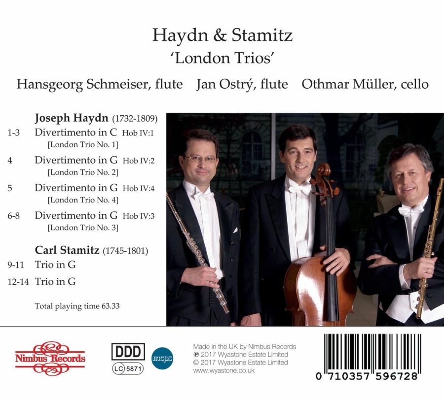 Haydn & Stamitz: London Trios for 2 Flutes & Cello - slide-1