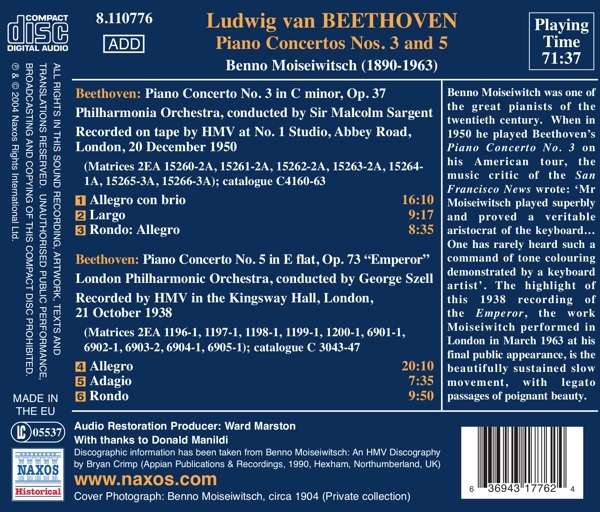 Beethoven: Piano Concertos Nos 3 & 5 - slide-1