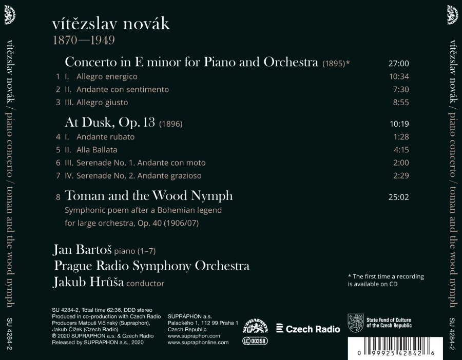 Novák: Piano Concerto; Toman and the Wood Nymph - slide-1