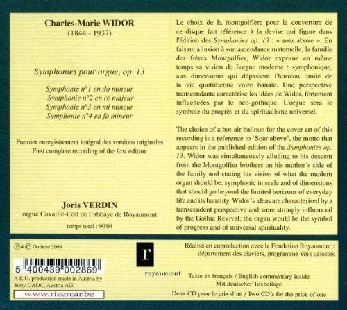 Widor: Symphonies opus 13 - slide-1