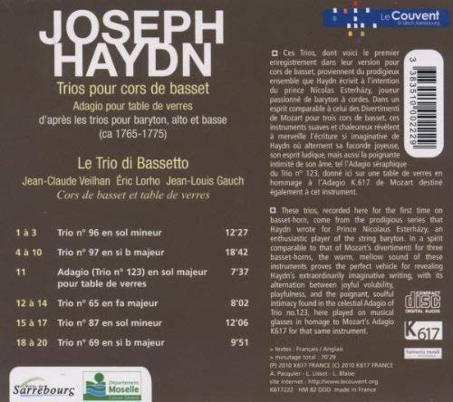 Haydn: Trios Esterhazy pour cors de basset - slide-1