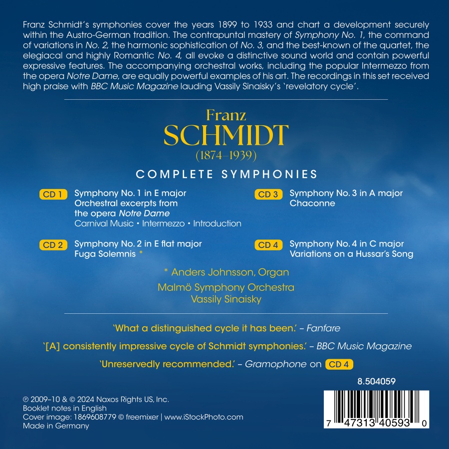 Schmidt: Complete Symphonies - slide-1