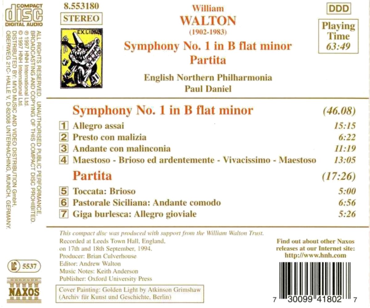 WALTON: Symphony no. 1 - slide-1