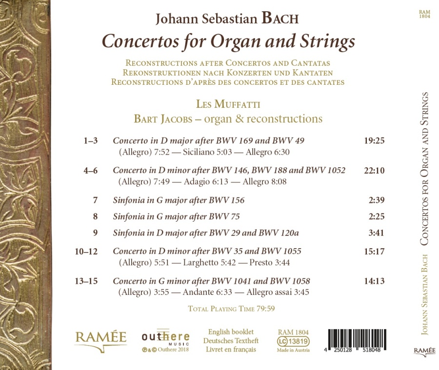 Bach: Concertos for Organ and Strings - slide-1