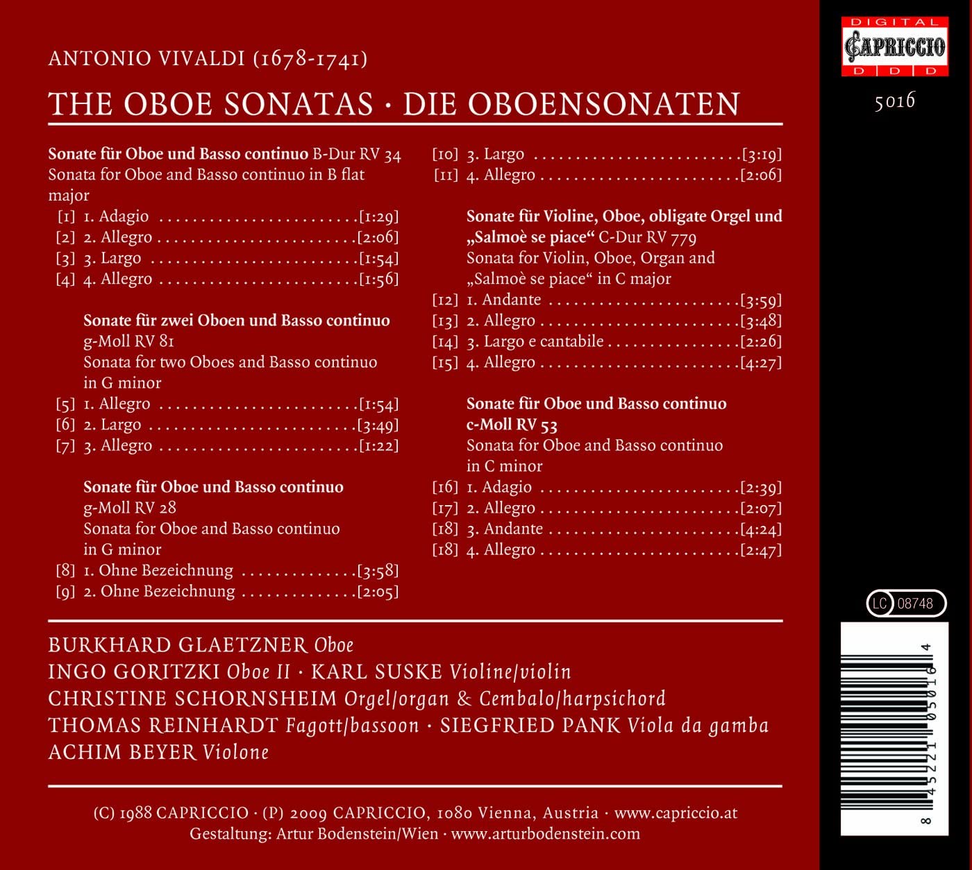 Vivaldi: Oboe Sonatas - slide-1