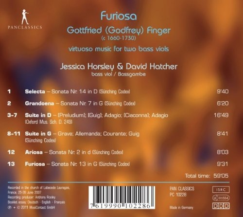Gottfried Finger (ok. 1660-1730): Furiosa - virtuoso music for two bass viols - slide-1