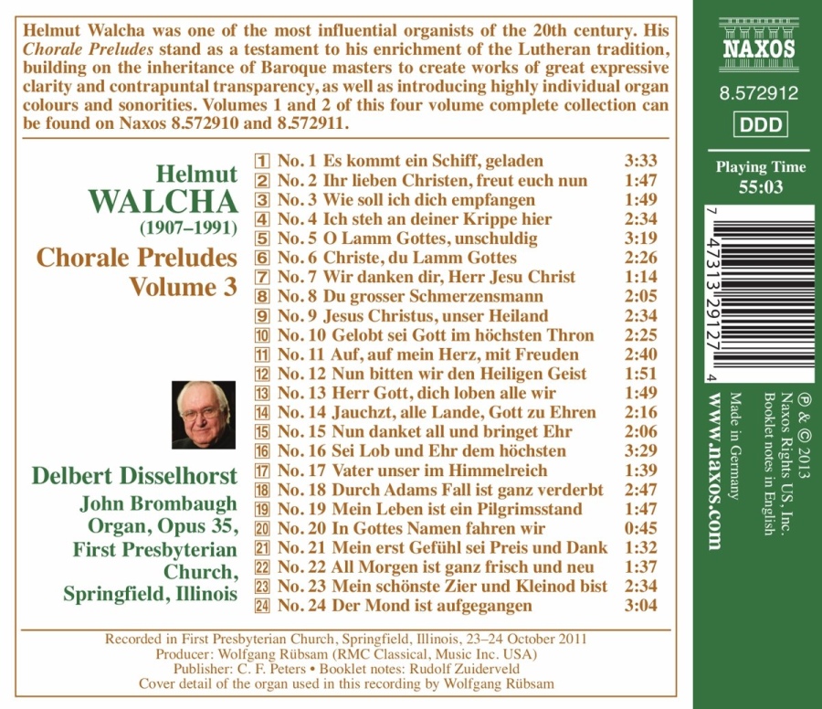 Walcha: Chorale Preludes Volume 3 - slide-1