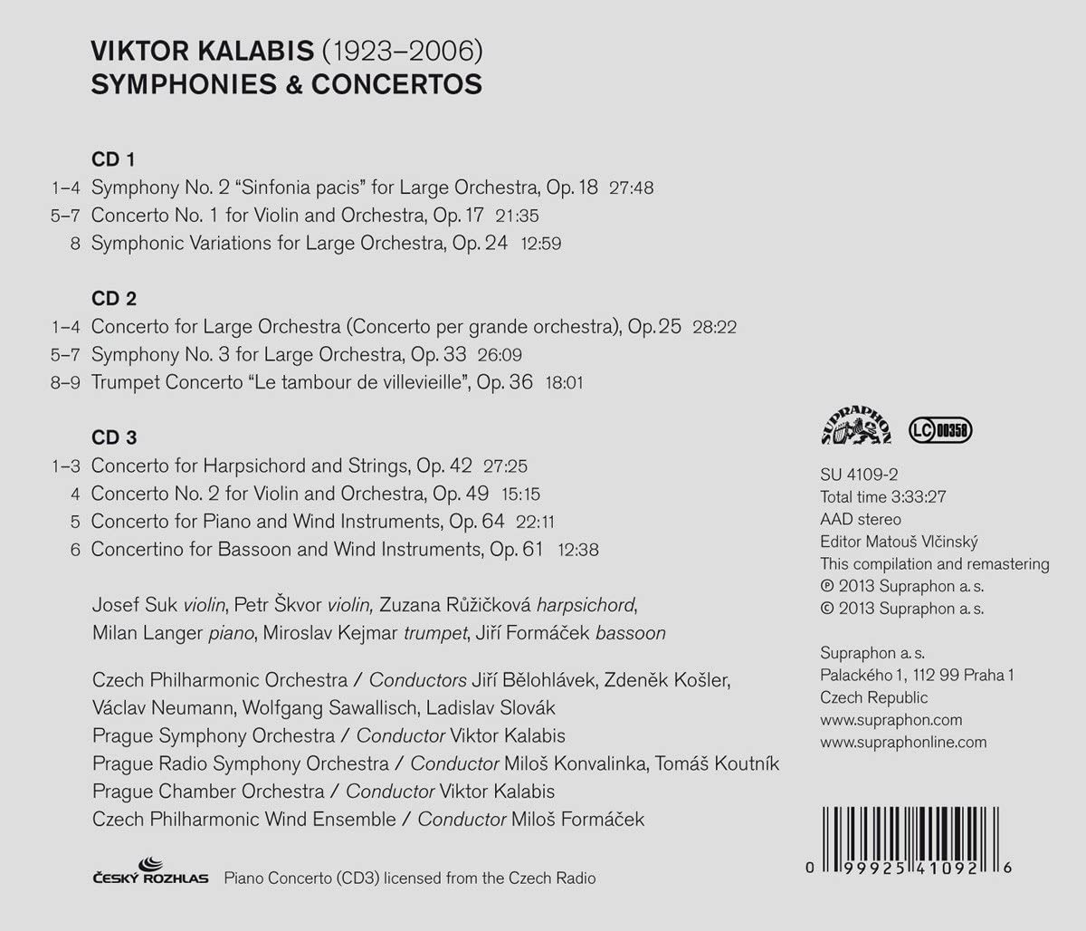 Kalabis: Symphonies and Concertos - slide-1