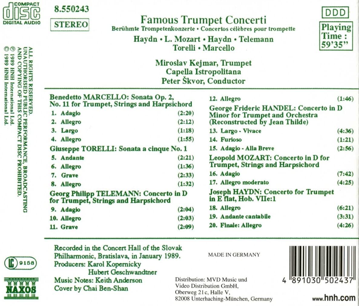 Famous Trumpet Concertos - slide-1