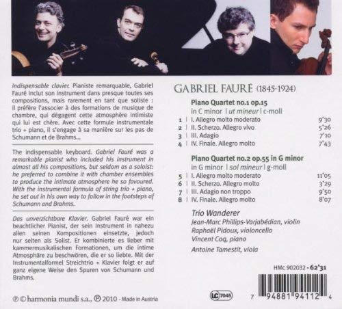 Fauré: Piano Quartets - slide-1