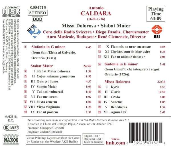 Caldara: Missa Dolorosa - slide-1
