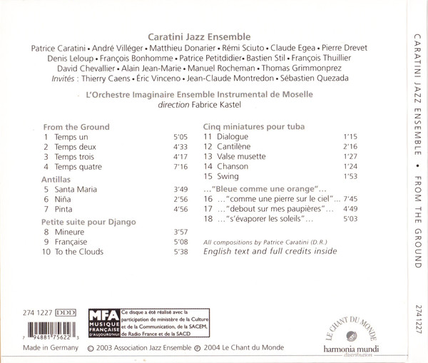 Caratini Jazz Ensemble ‎– From The Ground - slide-1