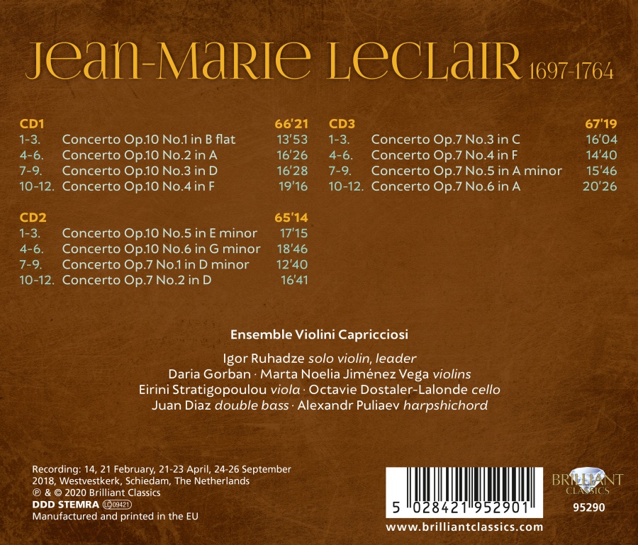 Leclair: Complete Violin Concertos - slide-1